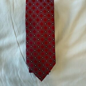 Red Checkered Men's Tie